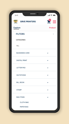 Android application GRVe Printers screenshort
