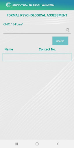 Student Health Profiling Syste Screen 2