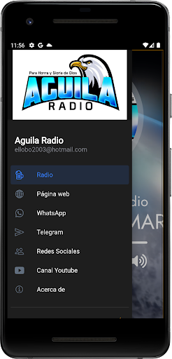 Android application Aguila Radio screenshort