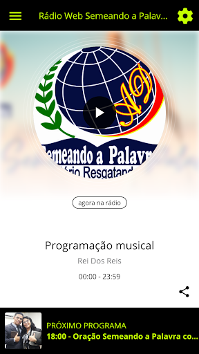 Android application Rádio Web Semeando a Palavra screenshort