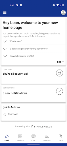 Android application HomeConnect (Home Loan) screenshort