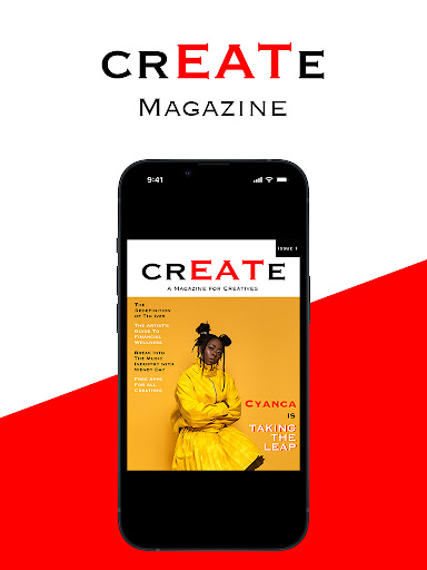 Android application crEATe Magazine for Artists screenshort