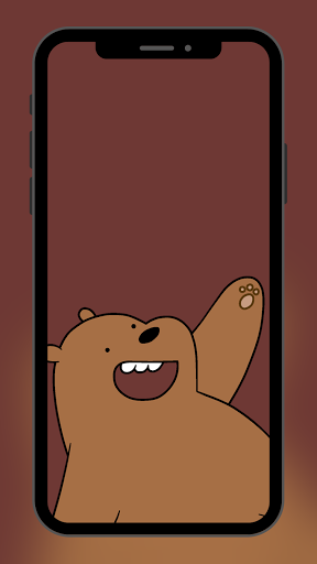Cute Bear Cartoon Wallpaper