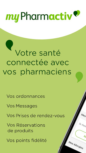 Android application MyPharmactiv screenshort