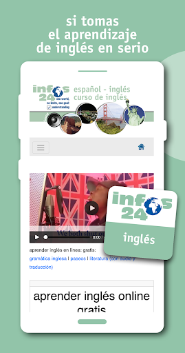 Android application curso de inglés screenshort