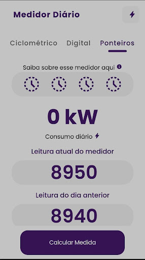 Medidor Diário Screen 3