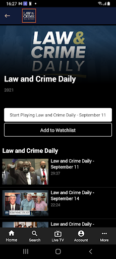 Law & Crime Network Screen 2