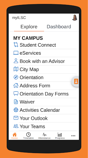 Android application myILSC screenshort