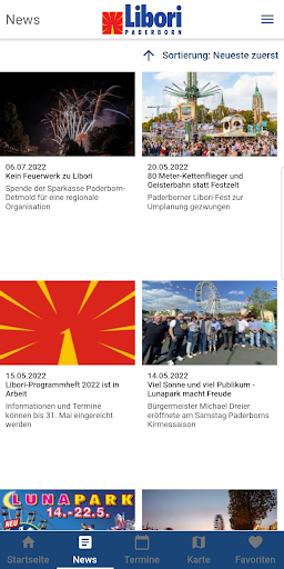 Android application Libori Paderborn screenshort