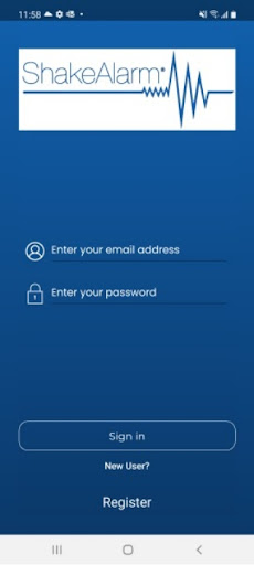 Android application ShakeAlarm screenshort