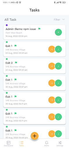 PARKONIC Task Management Screen 3