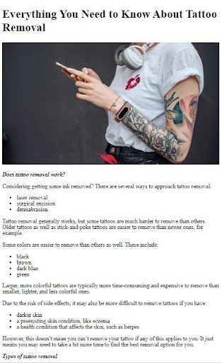 How To Remove Permanent Tattoo Screen 3