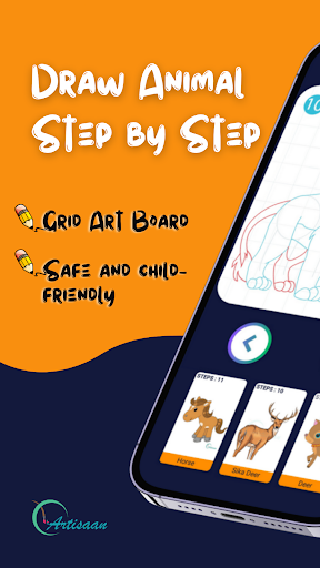 Android application Learn to Draw Animals screenshort