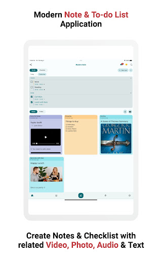 Screenshot of Note, To-do, Voice Note Widget
