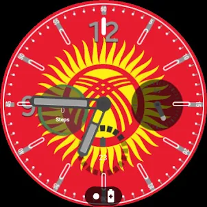 Kyrgyzstan Flag Watchface