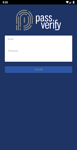 Android application passID Verify screenshort
