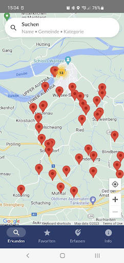 Android application Marterl - Kleindenkmäler screenshort