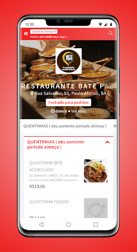 Android application Restaurante Bate Papo screenshort
