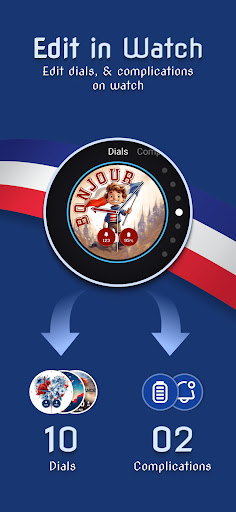 France Flag Watchface PRO