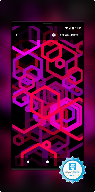 Hex AMOLED Neon Live Wallpaper - 1.31 - (Android)