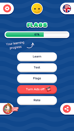 Android application World flags IQ screenshort
