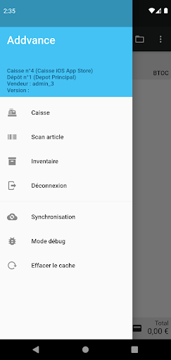 Android application Addvance screenshort