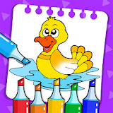 Learn & Coloring Game for Kids icon