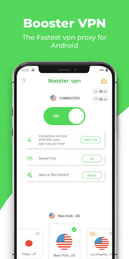 Booster VPN - Free vpn, Fast, Unlimited, Secure