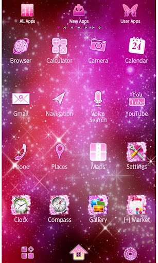 Wallpaper Cosmic Butterflies Screen 3