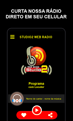 Android application Studio2 Webradio screenshort