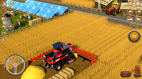 3 d を運転する米国の農業用トラクター