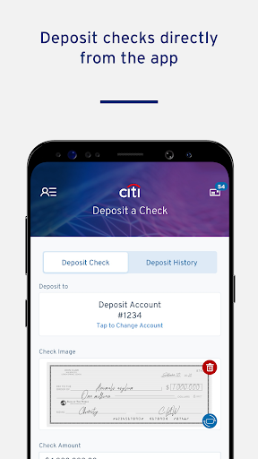 Screenshot of CitiBusiness Mobile