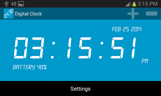 Digital Clock Screen 2
