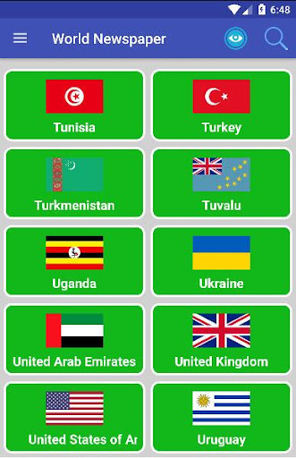 World Newspapers Collection Screen 3