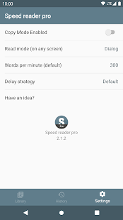Speed reader pro (RSVP based app) Captura de pantalla