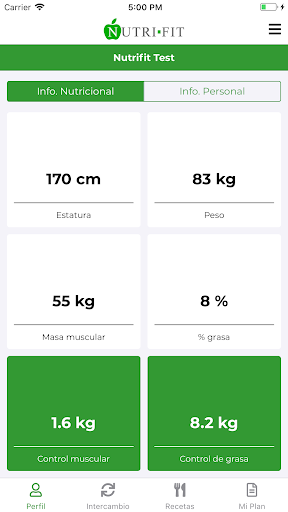 Nutri Fit Screen 2