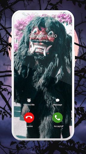 Android application Fake Call Hantu Genderuwo Real screenshort