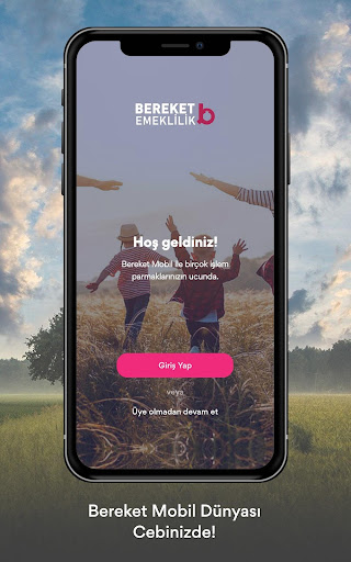 Android application Bereket Mobil screenshort