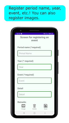 Android application Historical Chronology screenshort