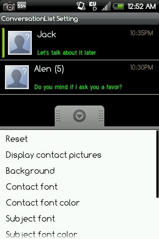 Android application Handcent Font Pack3 screenshort