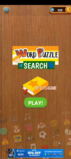 Android application Word Search Puzzle screenshort