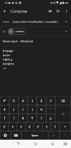 Android application Rune Input - Medieval screenshort