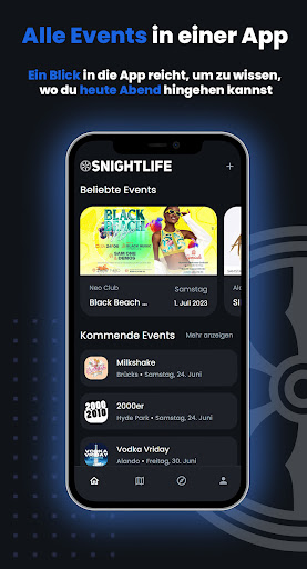Android application OSNightLife screenshort