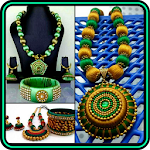 Cover Image of Descargar Silk Thread Jewelry Bangles Necklace Earring Ideas 13 APK