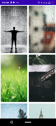 Android application Rain Wallpapers screenshort