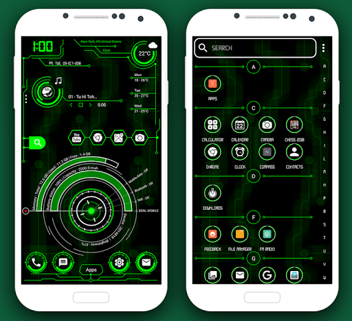 Screenshot of Hi-tech launcher 2025