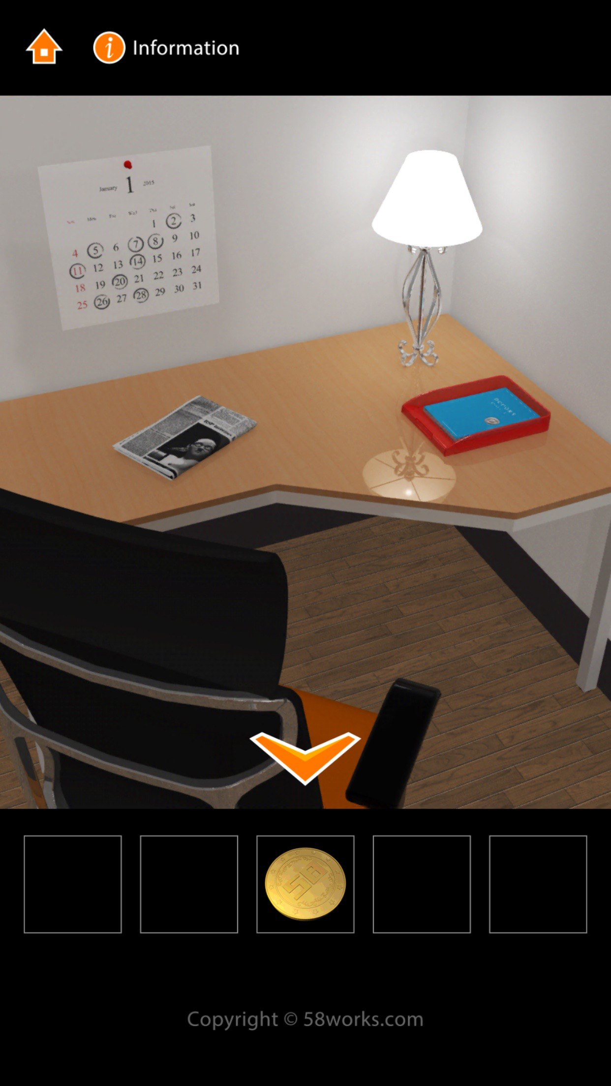 Android application MJ ROOM - escape game - screenshort