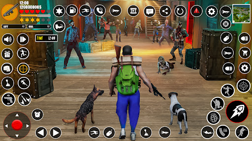 Android application Dog FPS Zombie Shooting Game screenshort