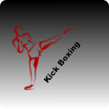Kick boxing training icon