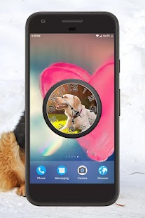 Dog Clock Live Wallpaper Screenshot